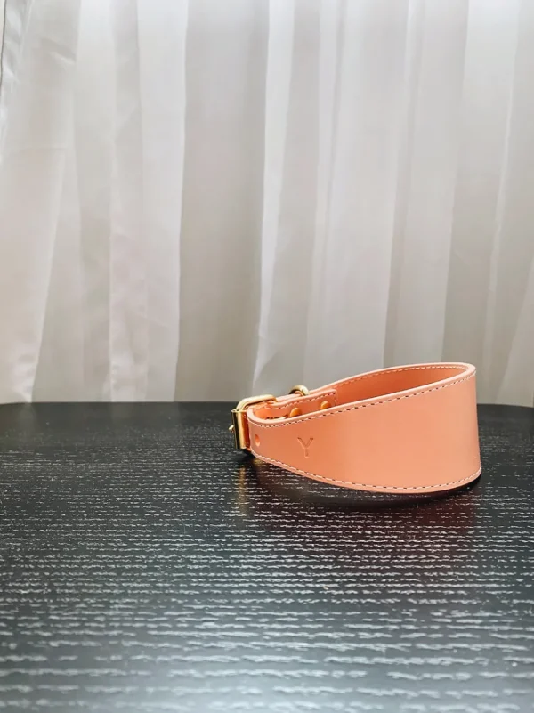 Haiwan Apricot Thin Leather Collar