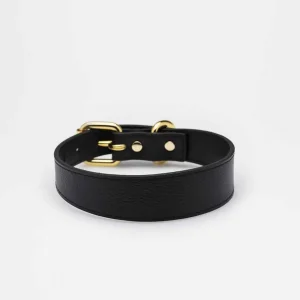 Haiwan Black Thin Leather Collar