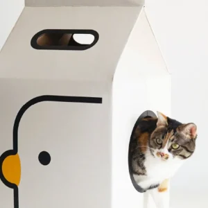 Haiwan Chicky Milk Carton Nest & Scratcher