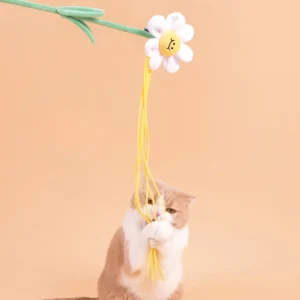 Haiwan Daisy Cat Teaser with Catnip