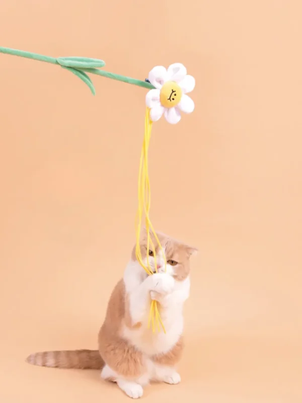 Haiwan Daisy Cat Teaser with Catnip