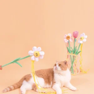 Haiwan Daisy Cat Teaser with Catnip