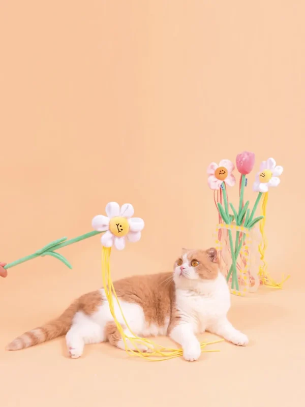 Haiwan Daisy Cat Teaser with Catnip