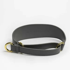 Haiwan Dark Grey Leather Martingale