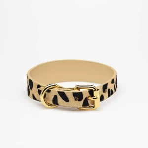 Haiwan Leopard Thin Leather Collar