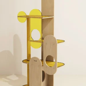 Haiwan Paddle Pop Cat Tree (Yellow)