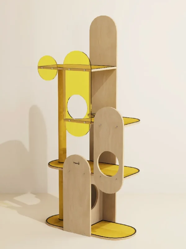 Haiwan Paddle Pop Cat Tree (Yellow)