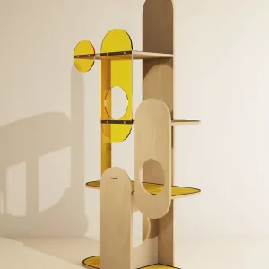 Haiwan Paddle Pop Cat Tree (Yellow)