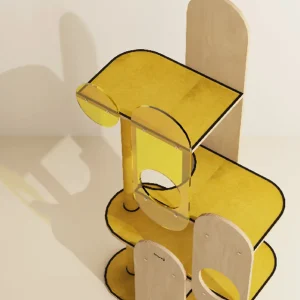 Haiwan Paddle Pop Cat Tree (Yellow)