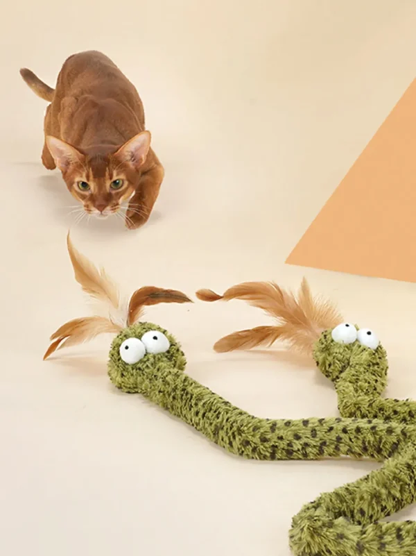 Haiwan Rattlesnake Cat Teaser with Crinkle