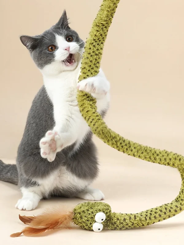 Haiwan Rattlesnake Cat Teaser with Crinkle