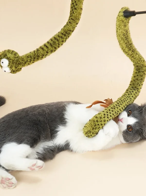 Haiwan Rattlesnake Cat Teaser with Crinkle