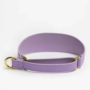 Haiwan Violet Croco Leather Martingale